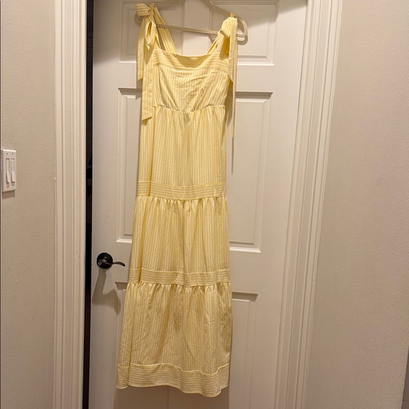 Lucca Dresses & Skirts - Light Yellow Tie-Shoulder Maxi Dress